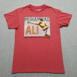 Muhammad Ali Shirt Mens Small Red Short Sleeve‎ Crew Neck